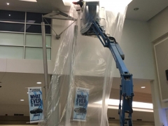 Cleaning ceiling tiles