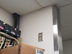 Vinyl-coated walls after cleaning